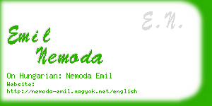 emil nemoda business card